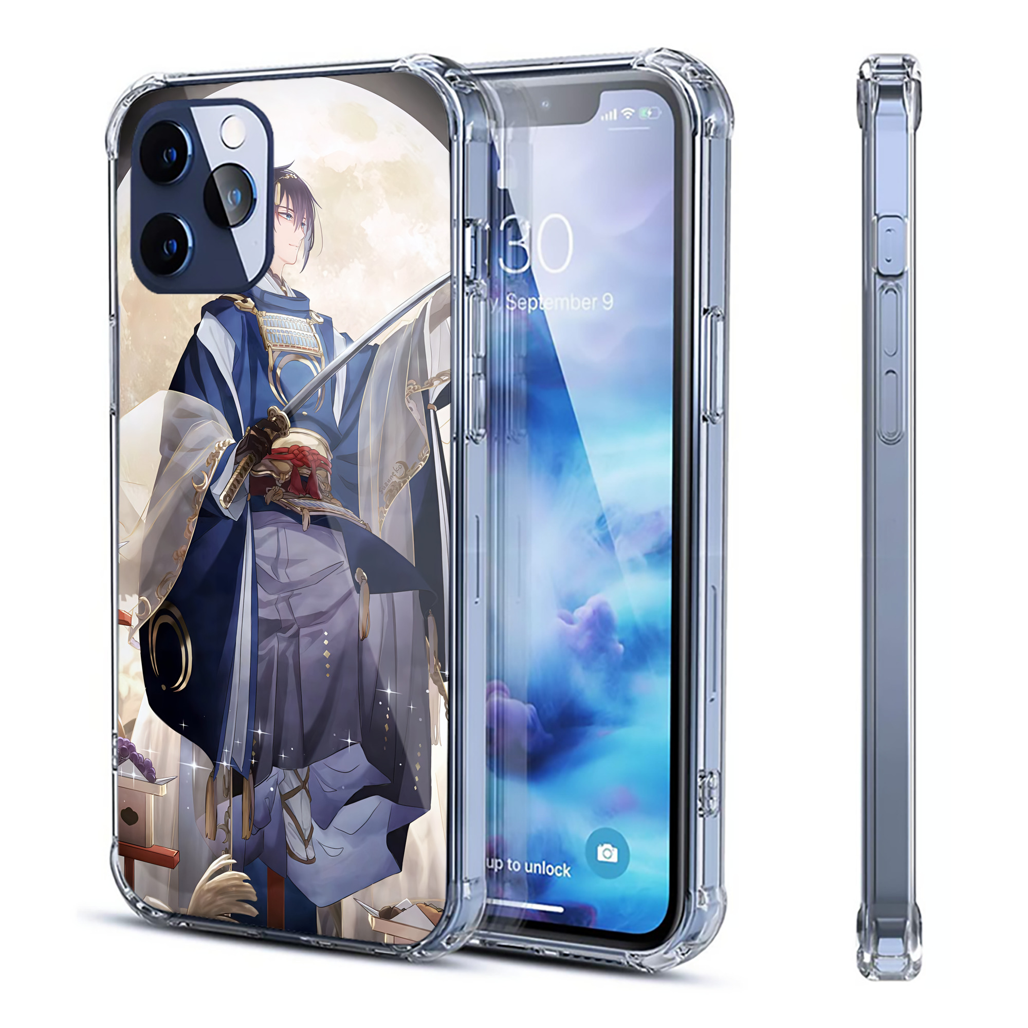 （画像用） 刀剣乱舞 Touken Ranbu 【iPhone 12シリーズ対応】透明スマホケース（クリアソフトケース）